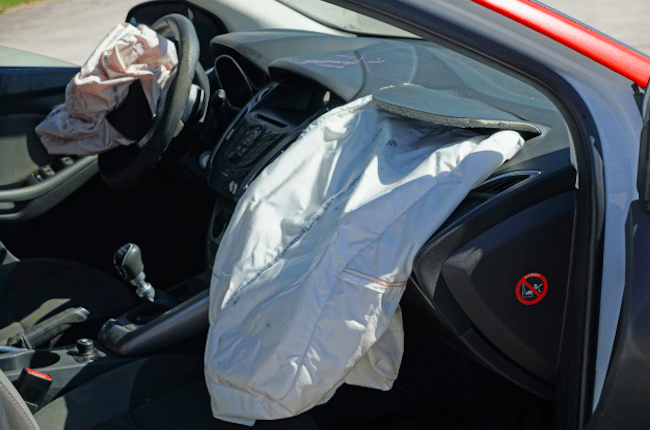 Deployed Passenger Side Airbag